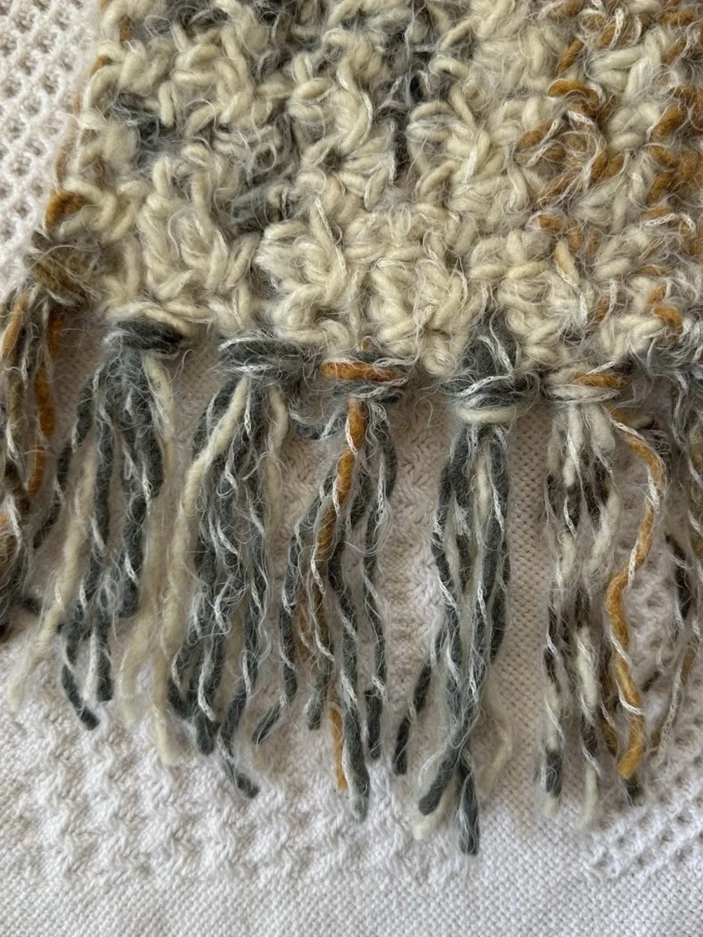 Handmade Alpaca Crochet 4pc Winter Set  Soft Quiet Luxury Scarves Gloves Hat New